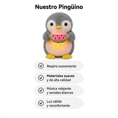 Pinguino Peluche Tranquilizante que respira