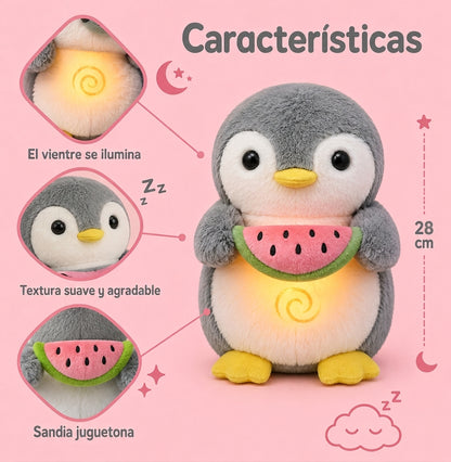 Pinguino Peluche Tranquilizante que respira
